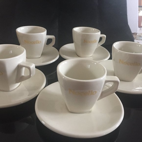 Vintage Nocello Demitasse Espresso Cups & Saucers - 5 Sets ACF Made in Italy - Picture 7 of 7